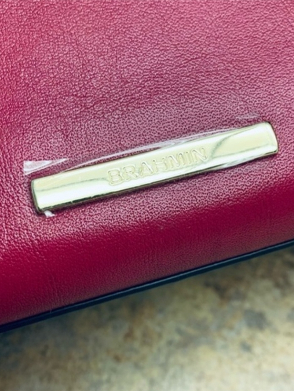 *Brahmin Spacious Raspberry Leather Bag - Picture 4 of 14